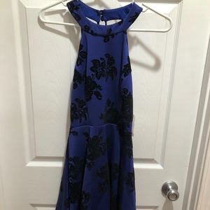 B Darlin Royal Blue Flower Dress w/ Tags